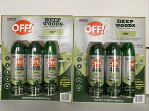 2-PK OFF! DEEP WOODS Insect Repellent VIII, DRY Touch Technology 16 Oz Each Pack - Picture 1 of 9