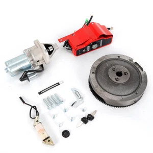 ELECTRIC START KIT STARTER MOTOR INGNITION FLYWHEEL SWITCH FIT HONDA GX390 13HP - Picture 1 of 20