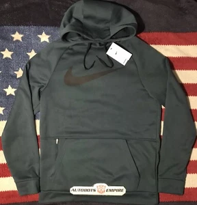 Vintage NIKE AIR THERMA-FIT Deep Forest Green TRAINING HOODIE S Max Sb Kb Max 1 - Picture 1 of 13