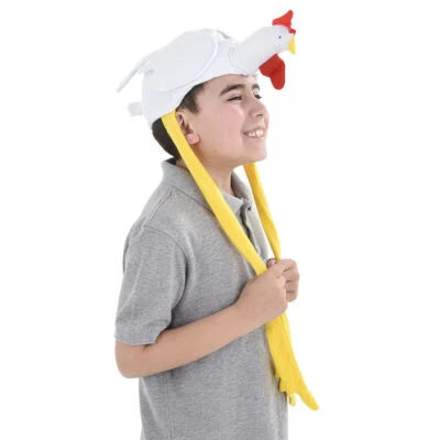 The Chicken Hat - Comical Costume Accessory - funny prop joke gag cap mask toy - Image 1 of 4