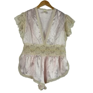 Victoria's Secret Gold Crown Label Spitzen Nachthemd Union Made Strampler Dessous S/M - Bild 1 von 8