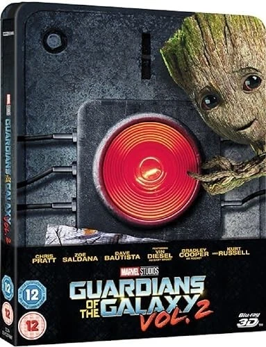 MARVEL GUARDIANS OF THE GALAXY VOL. 2 3D Blu-ray STEELBOOK UK Rele New Sealed R2 - Image 1 of 1