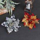 10 pièces tissu arbre de Noël paillettes ornement floral