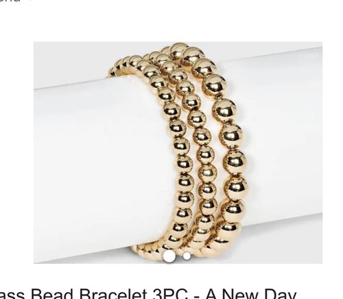 VALENTINO Bracciale Perline Ottone 4 pz Un Nuovo Giorno Elastici per Facile On E Off