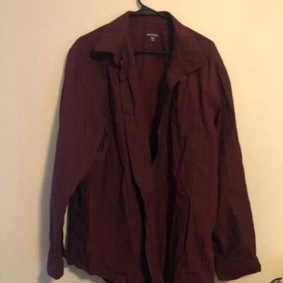 George Red and Black Stripe Button Up Shirt Sz 3XL - Image 1 of 4