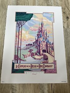 Le Chateau de la Belle au Bois Dormant Poster Authentic Disney Disneyland Paris