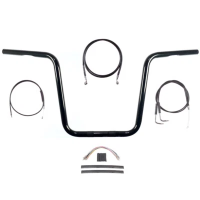 Kit de barra de suspensión Ape 1996-2005 negro brillante 14" diámetro Harley-Davidson Dyna Foto 1 de 2