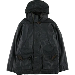 Burberry London Waxed Cotton Oiled Jacket Navy Corduroy Collar - Picture 1 of 14