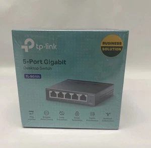 TP-Link TL-SG105 5 Port Gigabit Unmanaged Ethernet Switch Network Hub New - Picture 1 of 1