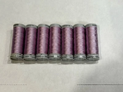 Gutermann 5260 Light Purple - 7 Spools 220 yards 100% Viscose - Image 1 of 3