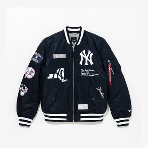 New Era X Alpha Industries MLB New York Yankees MA-1 Jacket, Navy - Picture 1 of 14