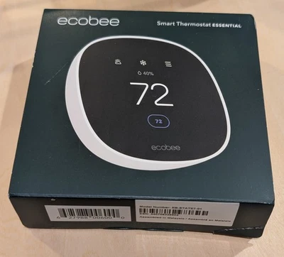 Ecobee 2025 Smart Thermostat Essential Programmable Wi-Fi EB-STATE7-01 - SEALED - Image 1 of 4