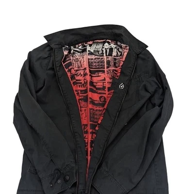 Volcom Skate Vitals Jacket Black Red sz L - Image 1 of 4