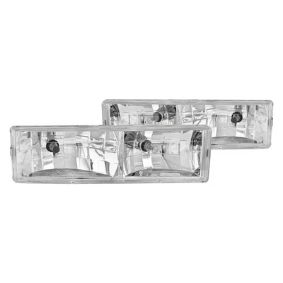 For Chevy Tahoe 95-99 Anzo 111004 Driver & Passenger Side Chrome Euro Headlights Foto 1 de 3