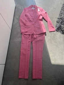 HOSENANZUG bpc Selektion rosa matt pink S 36 Blazer Hose 2 Teile Set Stretch NEU - Bild 1 von 7