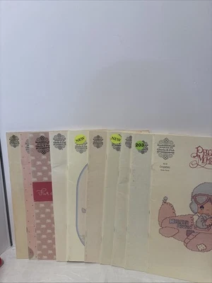 Vintage Lot of 10 Precious Moments Cross Stitch Books 4,16,3,2,6,18,15,5,15, & 1 - Image 1 of 4