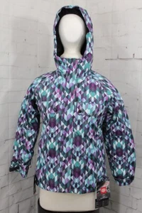 686 Dream Insulated Snow Jacket Girls Youth Extra Large/XL Teal Kaleidoscope New - Picture 1 of 5