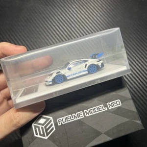 Fuelme Resin Model  1/64 Porsche 911 (992) GT3 RS White & Blue - Limited 499pcs - Picture 1 of 1