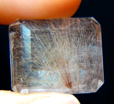 IP-2 Rutilated Quartz 50.71ct 23x20x11mm Golden needles Square Shape Cut - Image 1 of 4