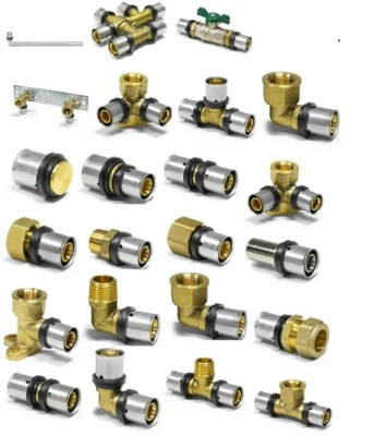 BAYRAM Press-fitting Verbundrohr 16x2 20x2 1/2 3/4 DVGW Heizung Verbundrohr Wasser