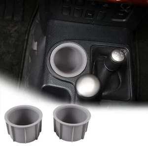 Portavasos gris caja de almacenamiento antideslizante montaña rusa para Toyota FJ Cruiser 2007-2021 - Imagen 1 de 5
