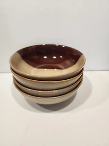 Sango Eclipse Brown 7 1/2" cereal bowls (4)  Discontinued  Pattern 4976 - Picture 1 of 3