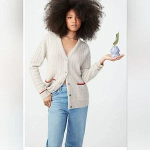 KULE the sally chinchilla cashmere cardigan Nwot S Small - Picture 1 of 8