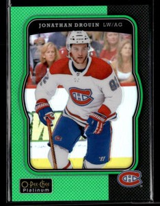 2017-18 O-Pee-Chee Platinum Retro Rainbow Green #R56 Jonathan Drouin /49