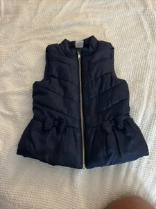 Wonder Nation Mädchen marineblau gefütterte Weste Jacke durchgehender Reißverschluss Größe 3t - Bild 1 von 5