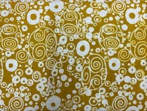 NORTHCOTT - BANYAN BATIKS #80170-55 MOD GRAPHICS-GOLD- BY THE YARD - Picture 1 of 2