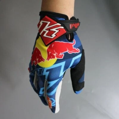 Red-Bull Outdoor Sports Gloves Cycling Motorcycle Off-Road Gloves Wear Resistant - Image 1 of 4