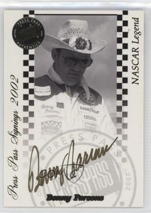 2002 Press Pass Signings Gold /50 Benny Parsons Auto HOF