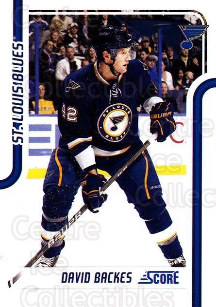 2011-12 Score #399 David Backes - Image 1 of 1