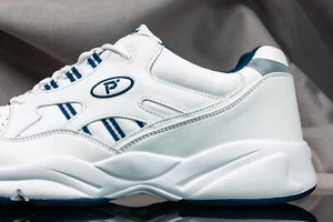 PROPET STABILITY WALKER leather mens shoes, NEW & AUTHENTIC, E WIDE, size 14 - Foto 1 di 7