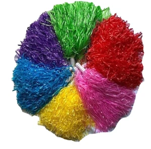 1 Pair Cheerleading pom pom Matt s Waver Fancy Dress  Pom Pom Dance Party 40g - Picture 1 of 7