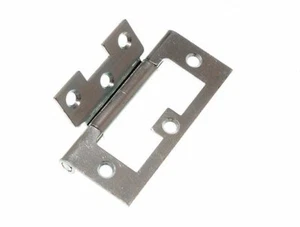 100 X Cabinet Door Flush Hinges BZP Plated Steel 75mm ( 3 Inch ) | Onestopdiy Ne - Picture 1 of 1