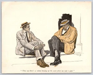 1905 McClure's Mag Oct Alice Barber Stephens Illustration They say there's - Picture 1 of 1