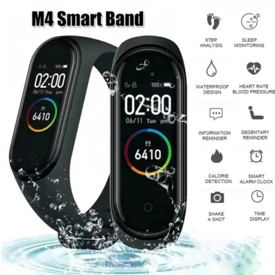 ANNABAY2018 M4 Smart Watch Heart Rate Blood Pressure Monitor Sport Band Wristband Tracker
