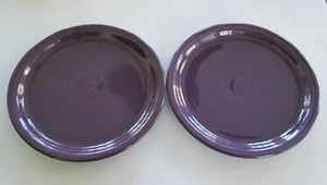 Pair of Fiesta Mulberry Purple Dinner Plates 10 1/2" Homer Laughlin - Picture 1 of 7