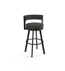 Gray Bar Stool Counter Swivel Set Chair Dining Kitchen Pub Island Elegant Modern - Picture 1 of 7