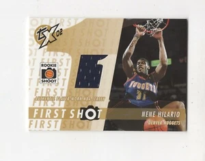 2002-03 TOPPS XPECTATIONS FIRST SHOT ROOKIE NENE HILARIO NUGGETS JERSEY - Picture 1 of 1