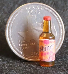 Dollhouse Miniatures Texas Brewed Bock Beer 1:12 Scale Ale Bar Alcohol - Picture 1 of 5