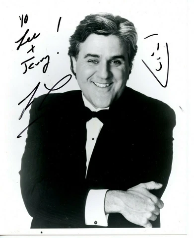 Autographed 8 X 10 Photo Comedian & Late Night Talk Show Host Jay Leno Cover