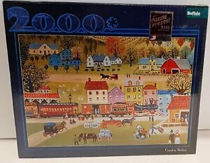NEW - Buffalo Games 2000 Piece Puzzle "Country Station" 38" X 26" AMERICANA