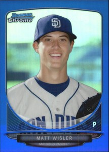 2013 Bowman Chrome Prospects Blue Refractors #BCP149 Matt Wisler/250