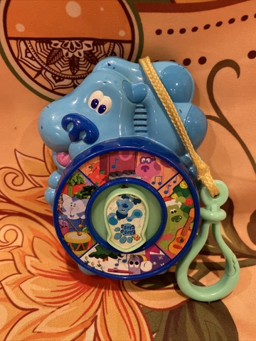 VTG Mattel BLUES CLUES Junior SEE N SAY Clip-On Tested 4.5" Mini Toy Viacom 2005 Cover