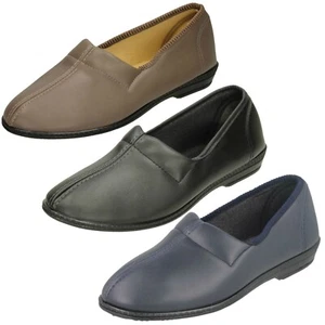 Zapatillas informales para dama LJ42R de Ladylove precio de venta al por menor £4,99 - Imagen 1 de 17