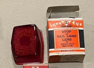 Vintage LYNX EYE  Glass Tail Lamp Lens # T-334; 1941-1947 Pontiac - Picture 1 of 1