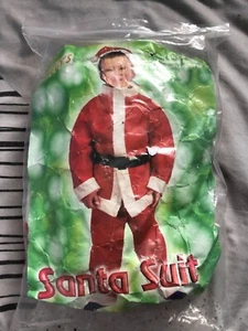 Tuta Babbo Natale Ragazzo Bambino - Età 2-4 anni 110cm Piccolo Cappello e Cintura Vestito Fantasia - Foto 1 di 7