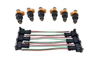 Inyectores de combustible de 4 orificios para 1987-98 Jeep Cherokee Wrangler Comanche Wagoneer 4,0 L - Imagen 1 de 2
